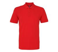 Asquith & Fox Herren-Poloshirt mit kurzen Ärmeln (rot) 4XL