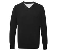 Asquith & Fox Herrenpullover mit V-Ausschnitt - Schwarz | 2XL