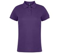 Asquith & Fox - Unifarbenes Poloshirt - Damen (Purpur) XS