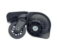 AsrMyjcx 2 Stück Gepäckräder Ersatz-Trolley-Räder Kofferraum Vielseitig Einfach zu installierende Rollen Reparatur Flexible Rollenteile