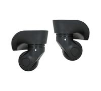 AsrMyjcx 2 Stücke Gepäckräder Reisen Stamm Casters Stille Starke Lagerkapazität Universal Smooth Trolley Räder Accessoires, S