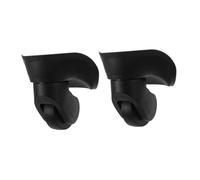 AsrMyjcx 2 Stücke Gepäckräder Trolley Räder Starke Lagerkapazität universell Glatte stille Schwarze Ersatzteile Reisekoffer