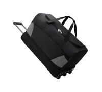 AsrMyjcx Duffelbeutel mit Rädern Reisewagen Tasche Doppelgriffe mit faltbaren Handtasche Gepäckbeutel rollende Reisetasche für Männer, Schwarz, S