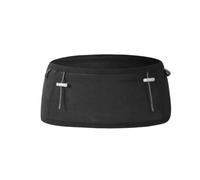 AsrMyjcx Laufgürtel Sport Lauf Tasche Hüfttasche Bauchtasche Gürteltasche aus Weichem Dehnbarem Polyester Mesh mit 360 Grad Bewegungsform Frontfächer, Array, Schwarz, S