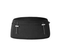 AsrMyjcx Laufgürtel Sport Lauf Tasche Hüfttasche Bauchtasche Gürteltasche aus Weichem Dehnbarem Polyester Mesh mit 360 Grad Bewegungsform Frontfächer, Array, Schwarz, M