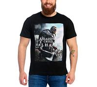 Assassin's Creed Herren T-Shirt Valhalla Cover Baumwolle schwarz - S