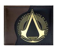 Assassins Creed Live By The Creed Geldbörse/Geldbeutel Bi-fold Id Karte, Braun