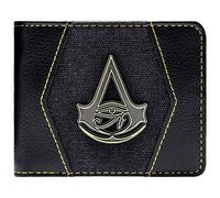 Assassins Creed Origins Goldwappen Schwarz Portemonnaie Geldbörse