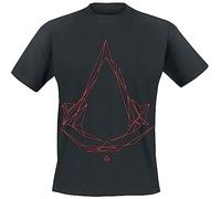 Assassin's Creed Tech Logo Männer T-Shirt schwarz L 100% Baumwolle Gaming