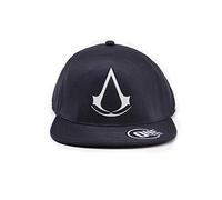 Assassins Creed Crest Flatbill Cap Baseball, Schwarz (Black Black), Einheitsgröße, Schwarz (Schwarz Schwarz), Einheitsgröße