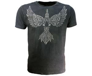 Assassin's Creed Valhalla Raven T-Shirt - Offizielles Merchandise S Schwarz