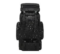Assault Pack - 80 l Camouflage Rucking Backpack, wasserdicht, 600D Oxford Duffel Bag mit großer Kapazität | Ideal für Wandern, Camping, Trekking, Hunting und Outdoor Adventure Gear, Schwarz , Se