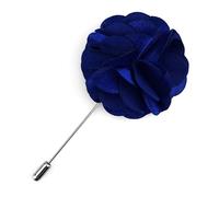 Assorted Fashion Herren Revers Blumen handgemachte Boutonniere Stick Pin Hochzeit neu (Blau01)