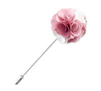 Assorted Fashion Herren Revers Blumen handgemachte Boutonniere Stick Pin Hochzeit neu (Pink02)