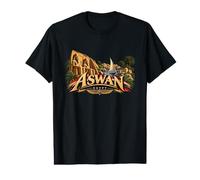 Assuan Ägypten Vintage Nil Travel Art Preisgünstiges Grafik-T-Shirt