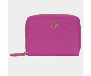 ASTI Mini Reißveschluss-Geldbörse 5 Kartenfächer pink Damen - Leder