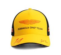 Aston Martin F1 2025 Sonderedition Barcelona Kappe Gelb - Einheitsgröße