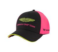 Aston Martin F1 2025 Sonderedition Las Vegas Kappe Schwarz/Pink - Einheitsgröße