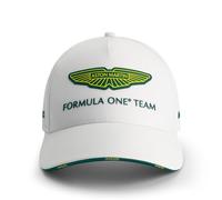Aston Martin F1 2025 Teamkappe Weiß - Einheitsgröße