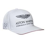 Aston Martin F1 Offizieller Fahrer Lance Stroll Herren-Kappe in Weiß