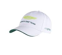 Aston Martin F1, Team Cap, 2023, weiß, recycelter Repreve Stoff, One Size, Erwachsene, Offizieller Merchandise-Artikel