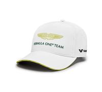 Aston Martin F1 Team Kappe 2024 - Unisex - Weiß - Einheitsgröße