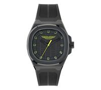 Aston Martin Herren Armbanduhr AML ICON Analog Quarz Schwarz/Lime MTIG1F503