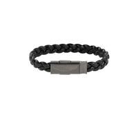 Aston Martin Herren Armband Lederband Edelstahl AML THRILL