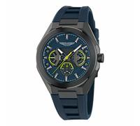 Aston Martin Herren Armbanduhr AML Thrill MTRI1F501 Schwarz Blau 42 mm Silikon
