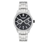 Aston Martin Icon Hdl Herren-Silberarmbanduhr MTIH2S603 Einheitsgröße
