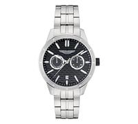 Aston Martin Icon Hdl Herren-Silberarmbanduhr MTIH2S603 Einheitsgröße