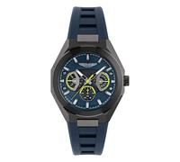 Aston Martin Herren Armbanduhr AML Thrill MTRI1F501 Schwarz/Blau 42 mm Silikon