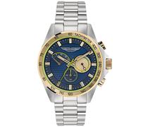 Aston Martin AML Thrill MTRH1F505 Herren-Armbanduhr Edelstahl 44 mm Blau Zifferb...