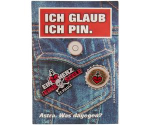 Astra - Pins 2er Set - Kronkorken & St. Pauli