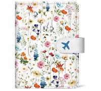 AstraGlam Reisepasshülle für Reiseutensilien, RFID blockierende Lederhülle mit Magnetverschluss, Reisepasshalter Reiseetui, Reisepass Hülle, Ästhetische & Süße Passport Hülle für Damen und Herren