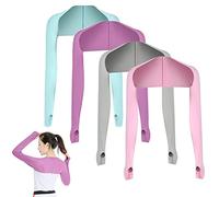 Asudaro Coole Schal-Ärmel, 4Stück UV-Schutz Bolero Schal-Arm-Ärmel Kühlender Schal Armmanschetten Löcher Damen Sonnenschutz Schal Armstulpen Finger Shrug Arm-Ärmel Cooler Shrug Armmanschette Typ 7