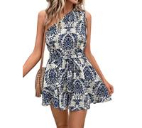 Asudaro Damen Bodysuit 2024 Einteiliger Jumpsuit mit eleganter Scherpe und Polyester-Stoff für den Winter Blau