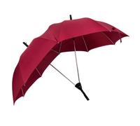 Asudaro Paare Regenschirm Mit gebogenem Griff Partnerschirm Damen Herren Sonnenschirm Partner Regenschirm für 2 Personen, für Outdoor-Picknick und Pärchenausflüge Rot