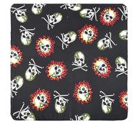 Asukohu Bandana aus Polyester mit Totenkopf-Druck, Schal, Armband, quadratisch, Fahrrad-Stirnband, Hip-Hop, Herren, Damen, Teenager, bedruckte Taschentücher, für Männer, PK 07, One size