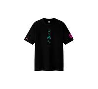 ASUS T-Shirt ROG II Edition Hatsune Miku, Gaming Collector Edition T-Shirt Schwarz Unisex (FR/ES, Alpha/Buchstaben, L, Normale Größe, Normale Passform)