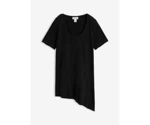 Asymetrisches Longshirt aus Baumwoll-Viskose-Mischung 36/38 (S)