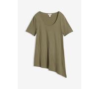 Asymetrisches Longshirt aus Baumwoll-Viskose-Mischung 40/42 (M)