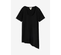 Asymetrisches Longshirt aus Baumwoll-Viskose-Mischung 56/58 (3XL)