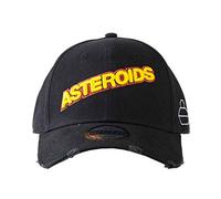 Atari Baseball Cap Asteroids 3D Logo vintage frayed Nue offiziell Schwarz