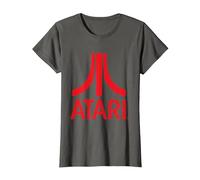 Atari Classic Rotes Logo T-Shirt, Damen, Anthrazit, L