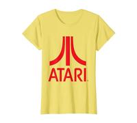 Atari Classic Rotes Logo T-Shirt, Damen, Gelb, XXL
