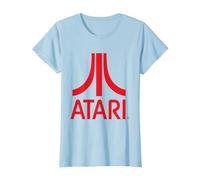 Atari Classic Rotes Logo T-Shirt, Damen, Himmelblau, XXL