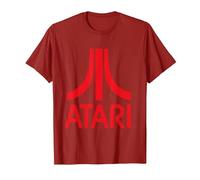 Atari Classic Rotes Logo T-Shirt, Herren, Cranberry, M