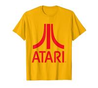 Atari Classic Rotes Logo T-Shirt, Herren, Leuchtendes Gold, L