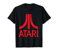 Atari Classic Rotes Logo T-Shirt, Herren, Schwarz, M